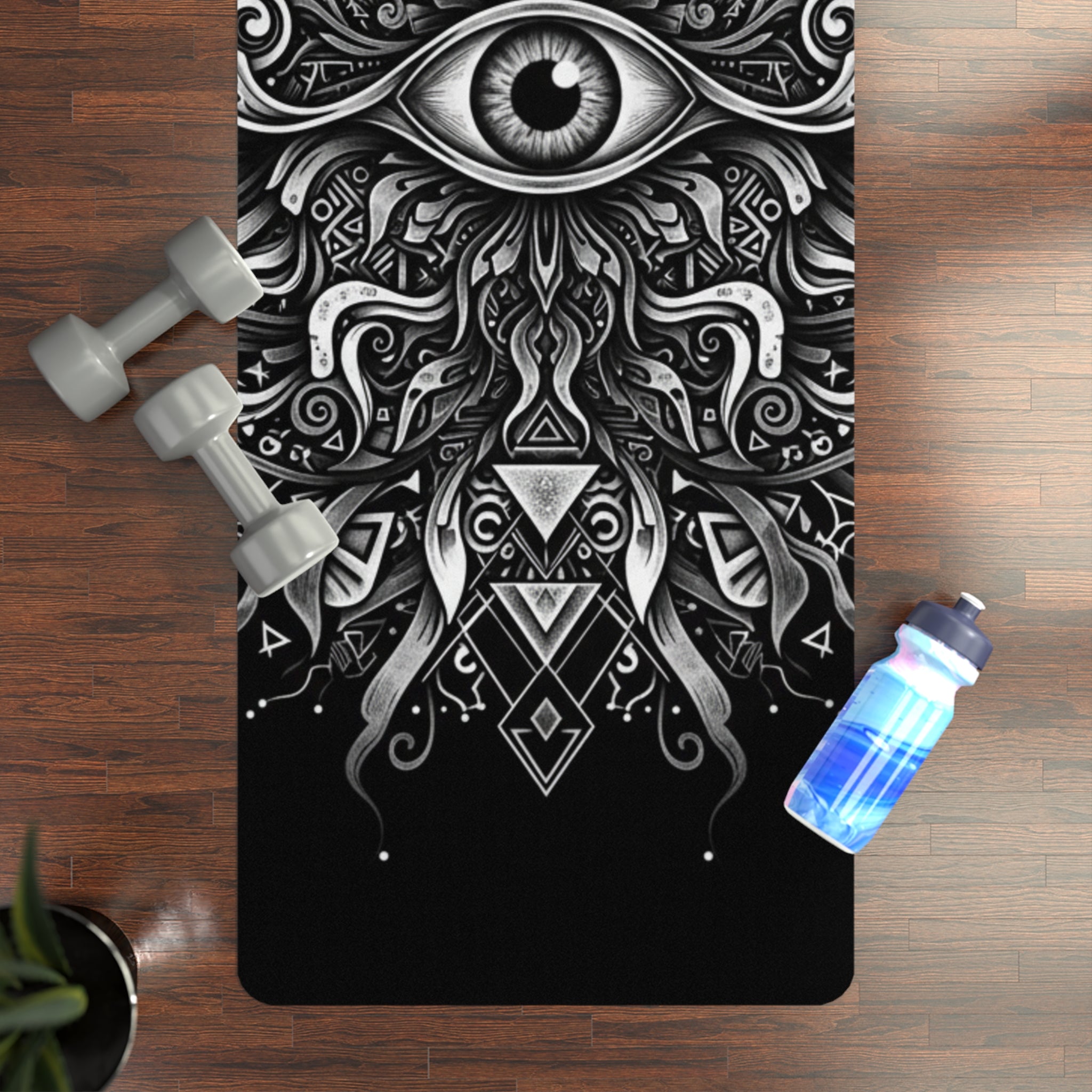 Mystical Eye Mandala Collection Rubber Yoga Mat