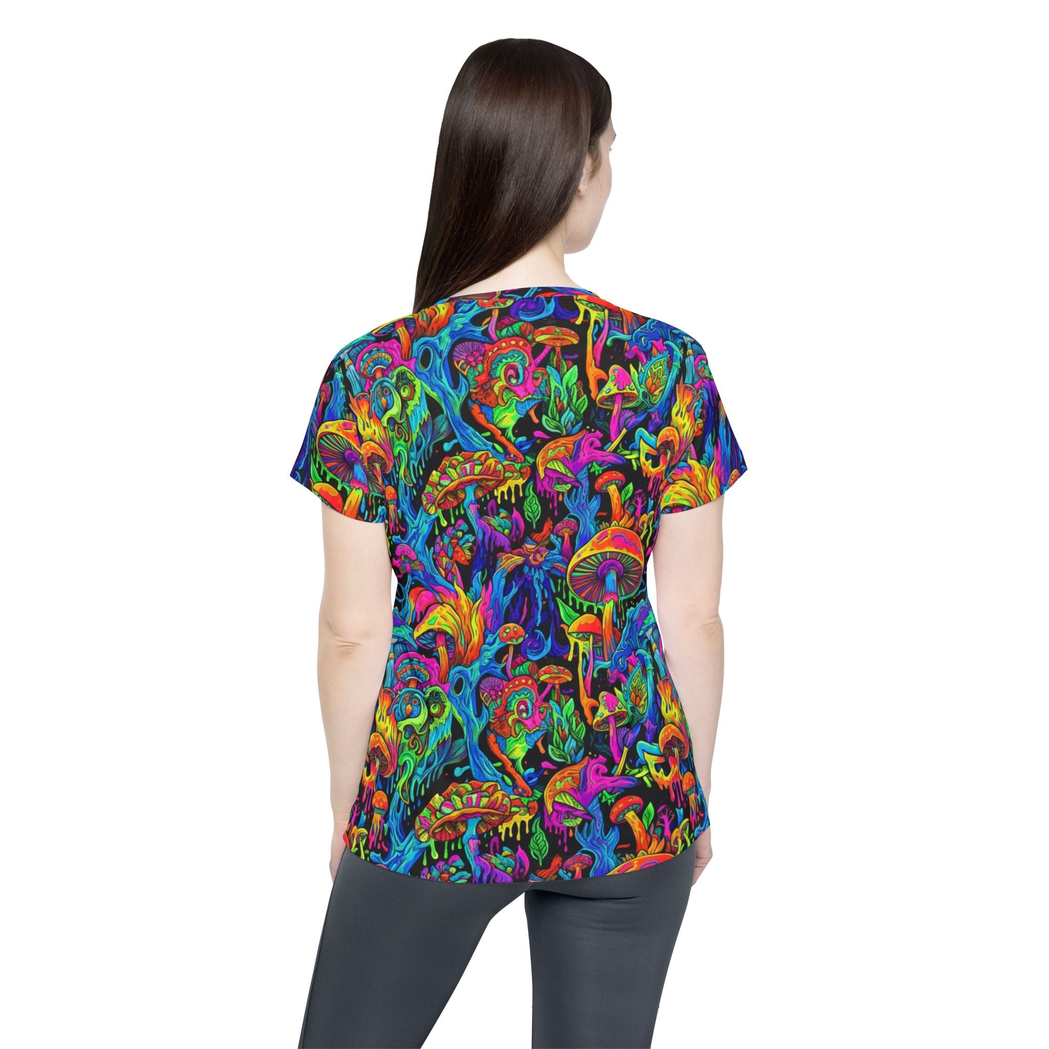 Psychedelic Mushroom All-Over Print Women's Jersey