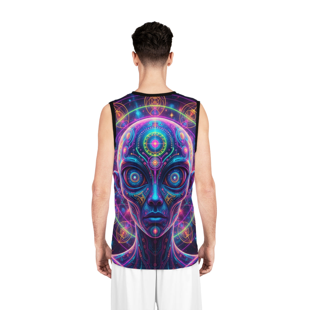 Psychedelic Alien Basketball Jersey