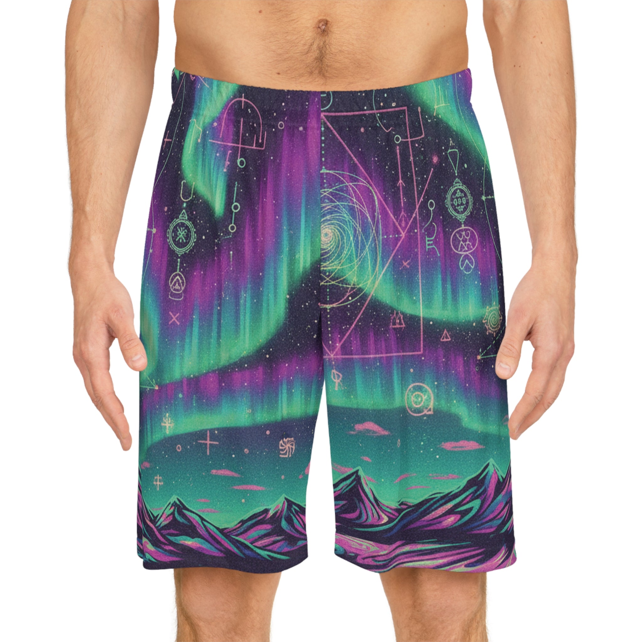 Aurora Constellation Basketball Shorts