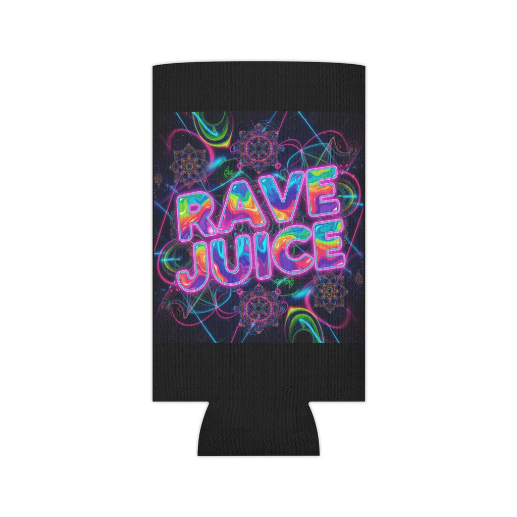 Neon Rave Juice Can Coozie
