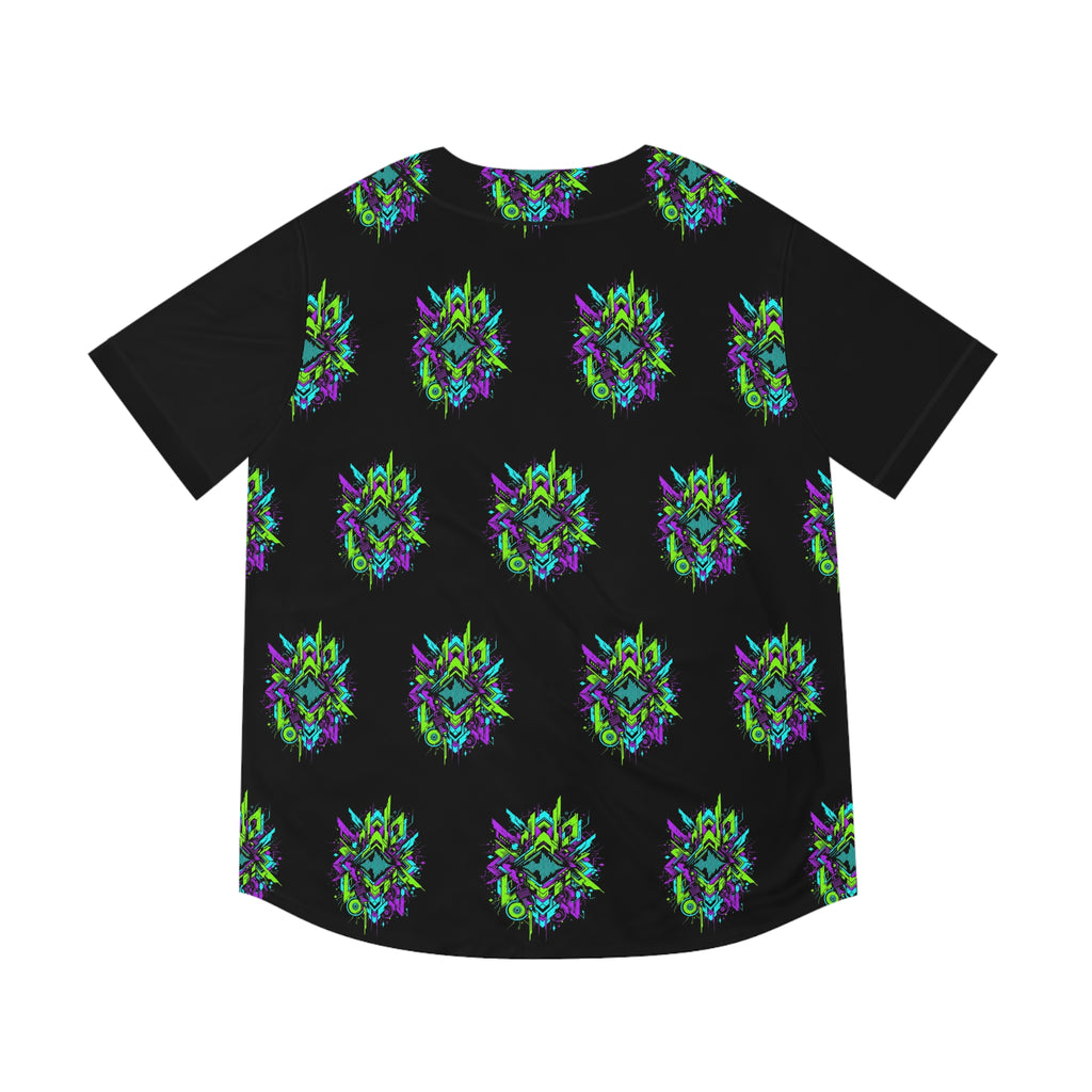 Neon Geometric Riddim Baseball Jersey