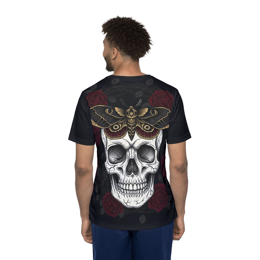 Skull & Moth Sports Jersey - Gothic Rose All-Over Print
