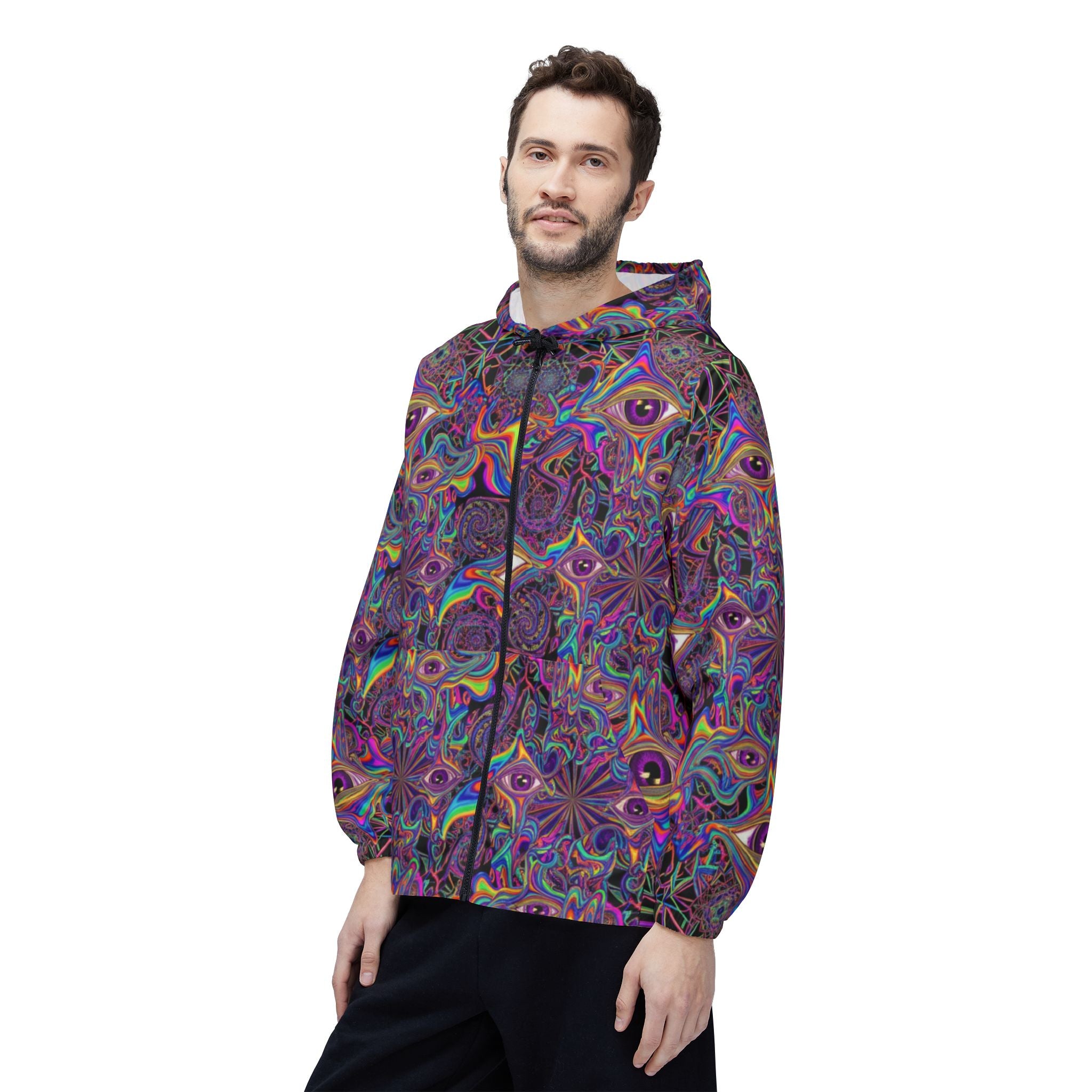 Psychedelic Kaleidoscope Windbreaker Jacket