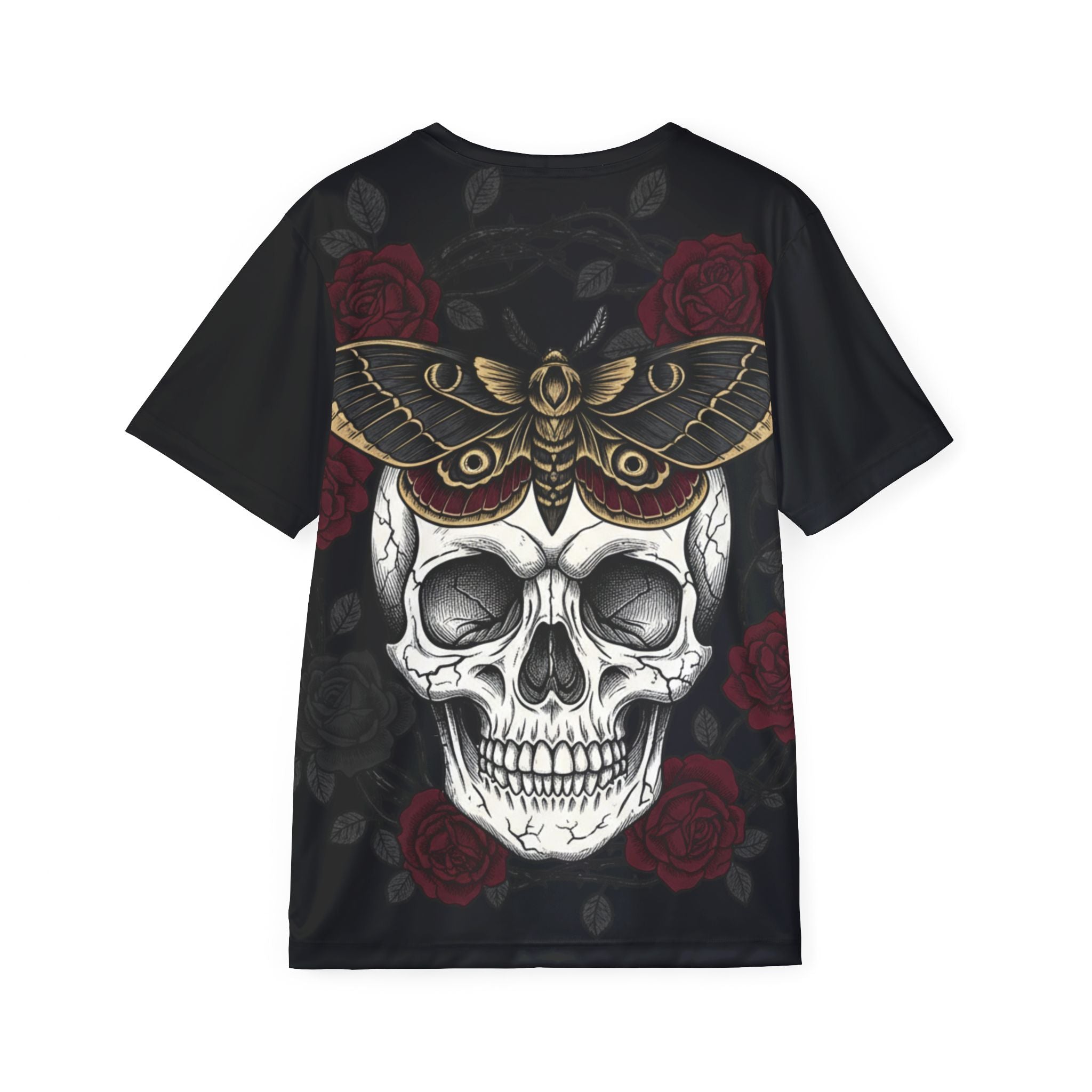 Skull & Moth Sports Jersey - Gothic Rose All-Over Print