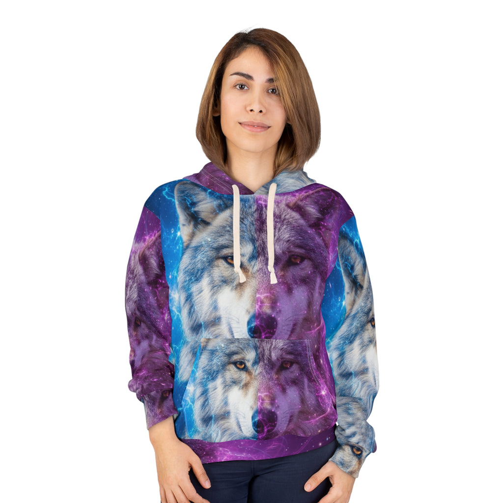 Galaxy Wolf Pullover Hoodie