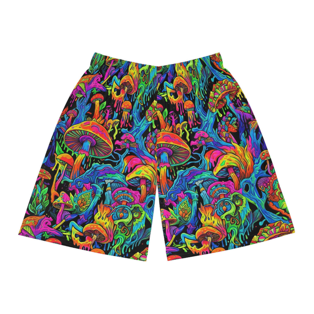 Psychedelic Mushroom Basketball Shorts