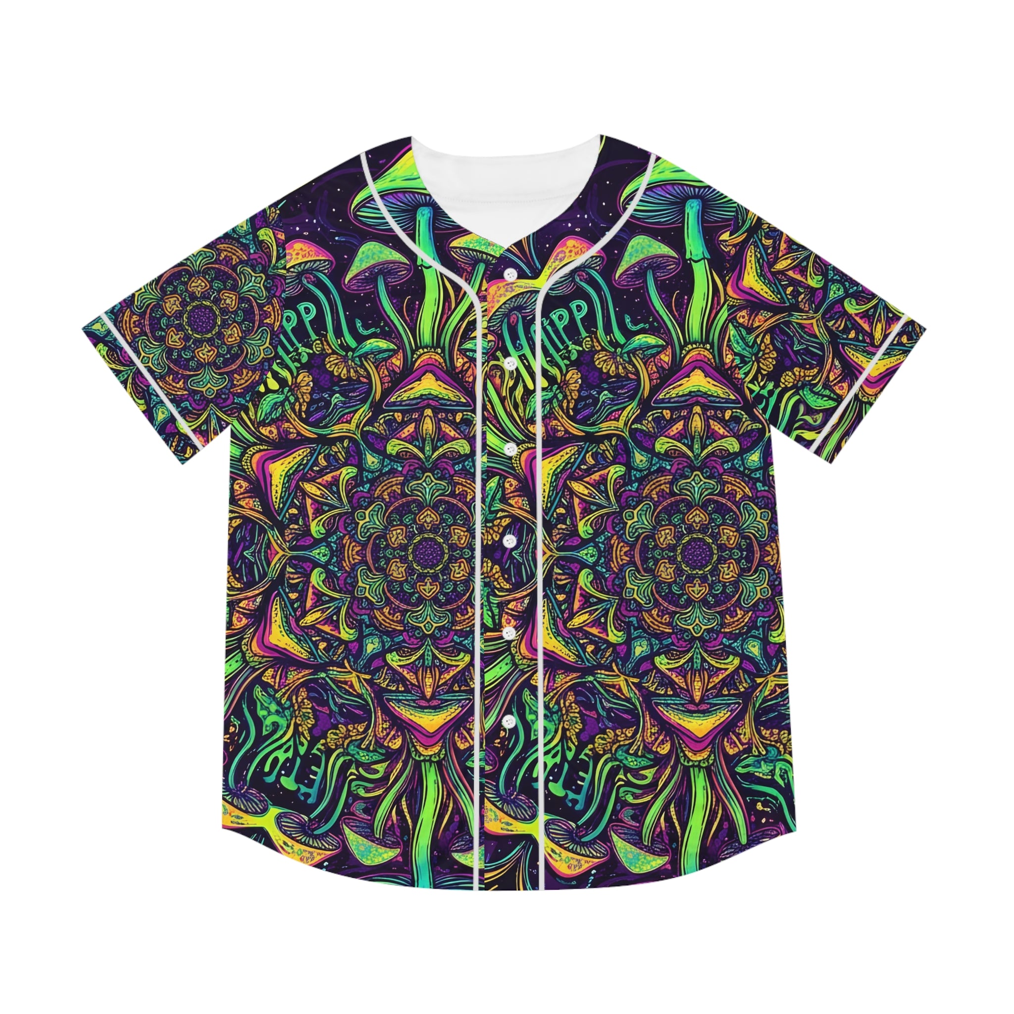 Psychedelic Mushroom Kaleidoscope Baseball Jersey