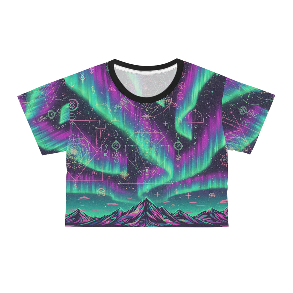 Aurora Mountain Crop Tee