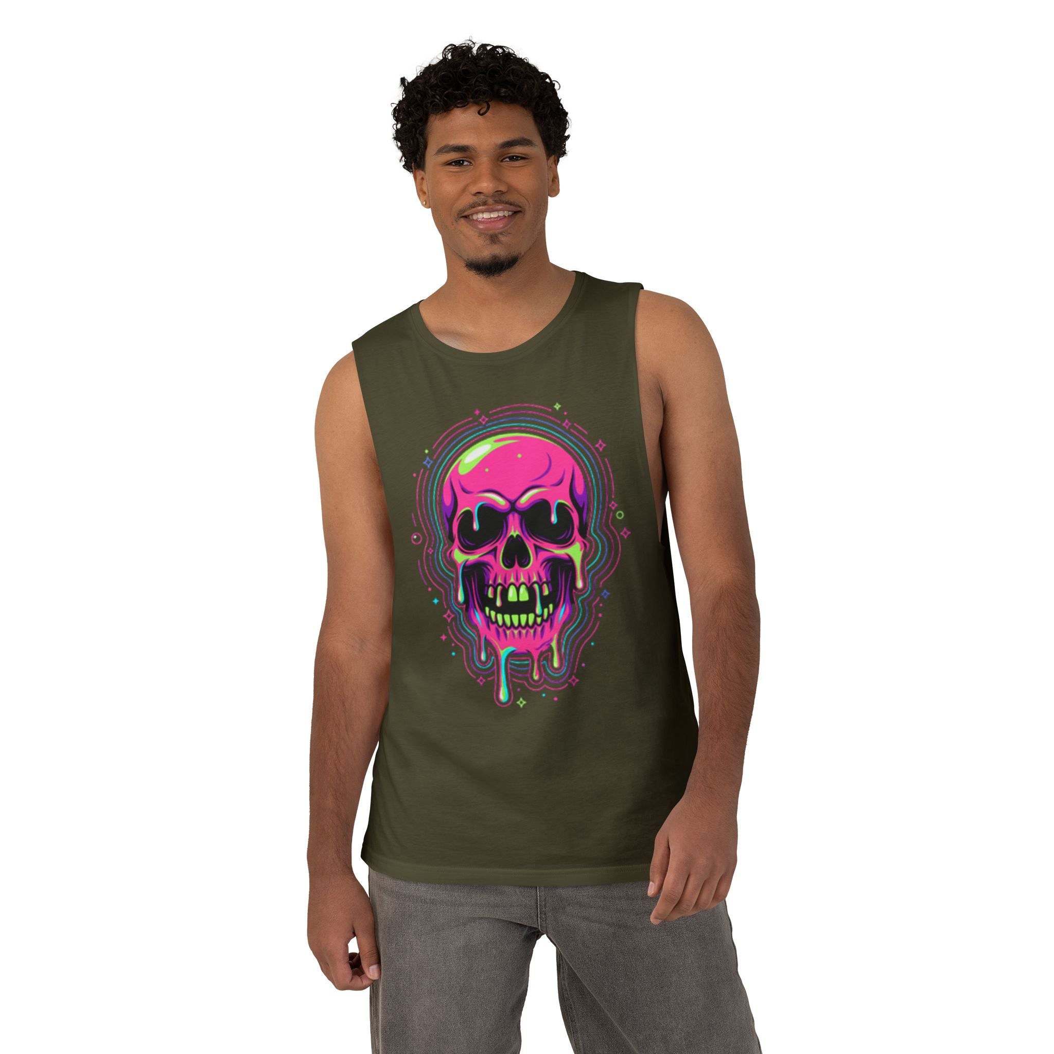 Acid Trip Skull Collection Graphic Muscle Tank