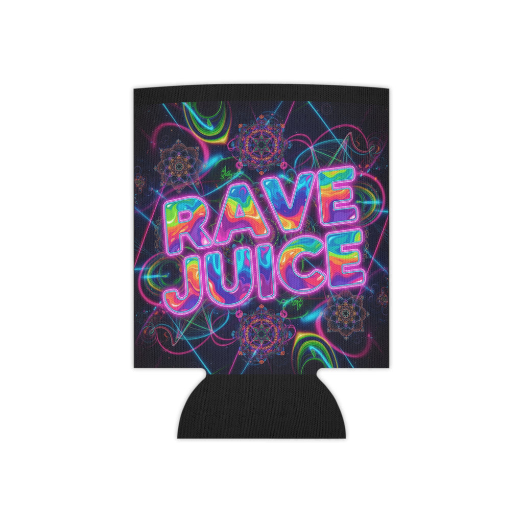 Neon Rave Juice Can Coozie