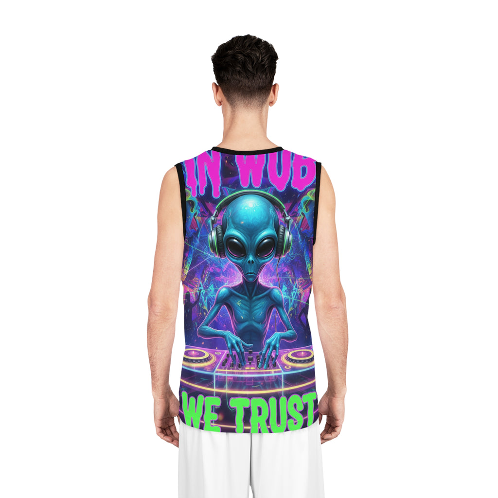 Alien DJ Basketball Jersey — "In Wub We Trust"