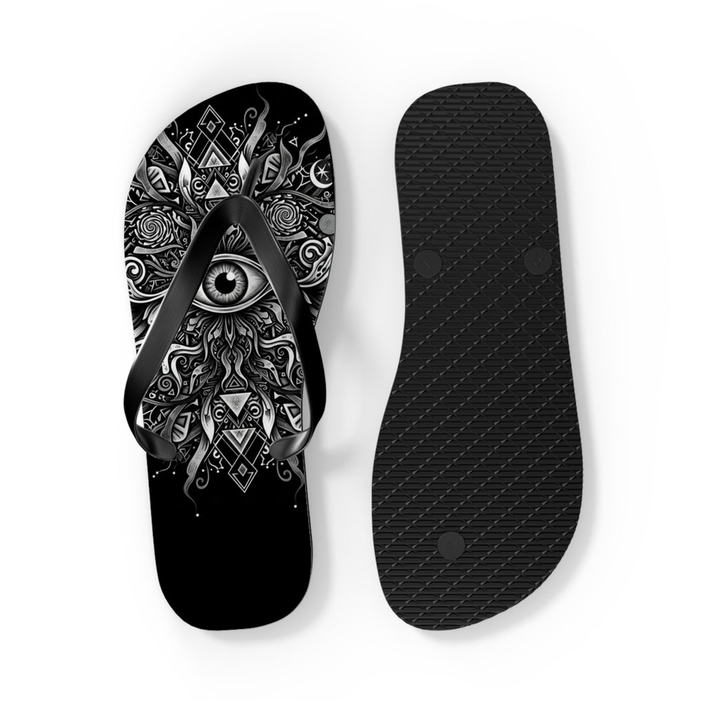 Mystical Eye Mandala Collection Flip Flops