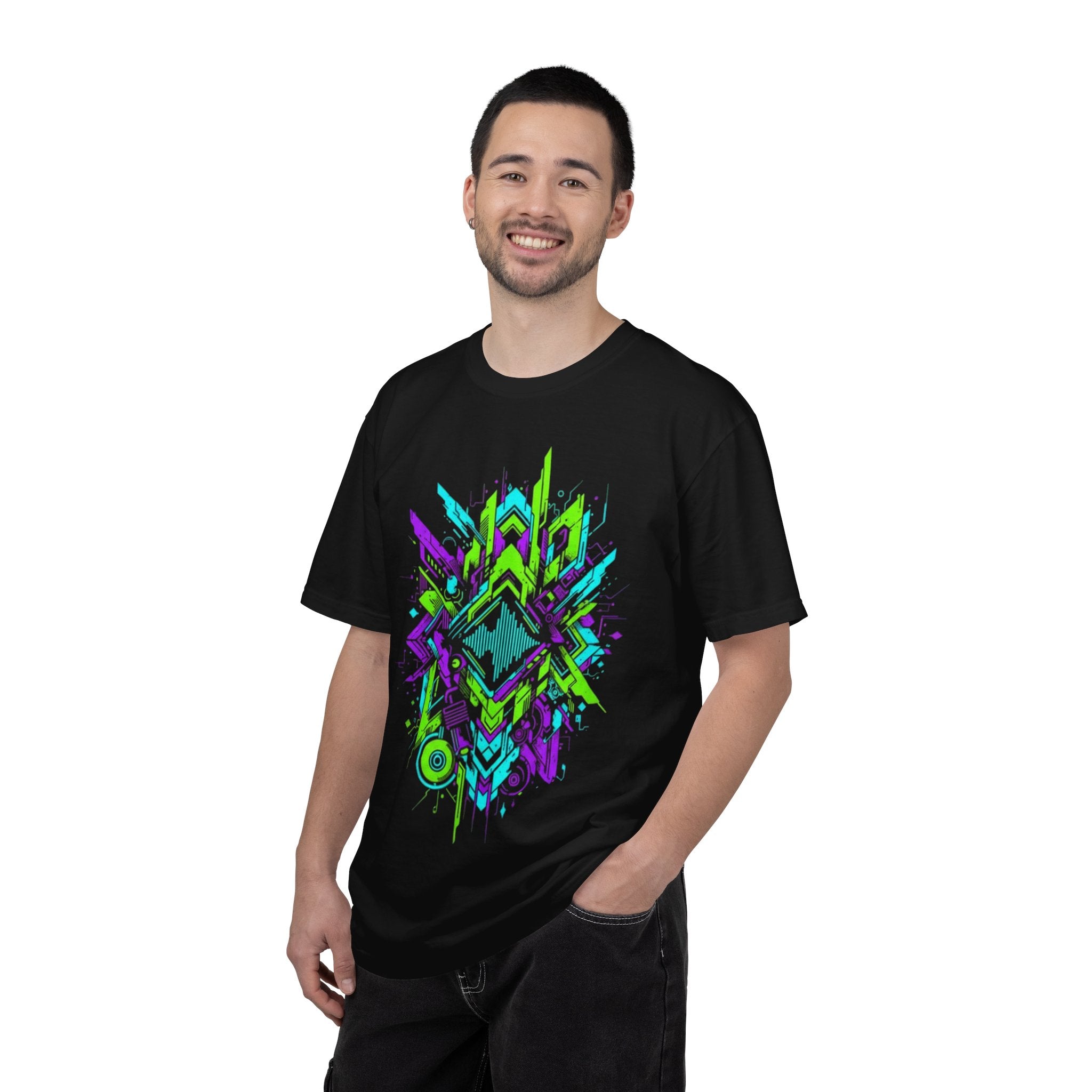 Neon Geometric Riddim T-Shirt