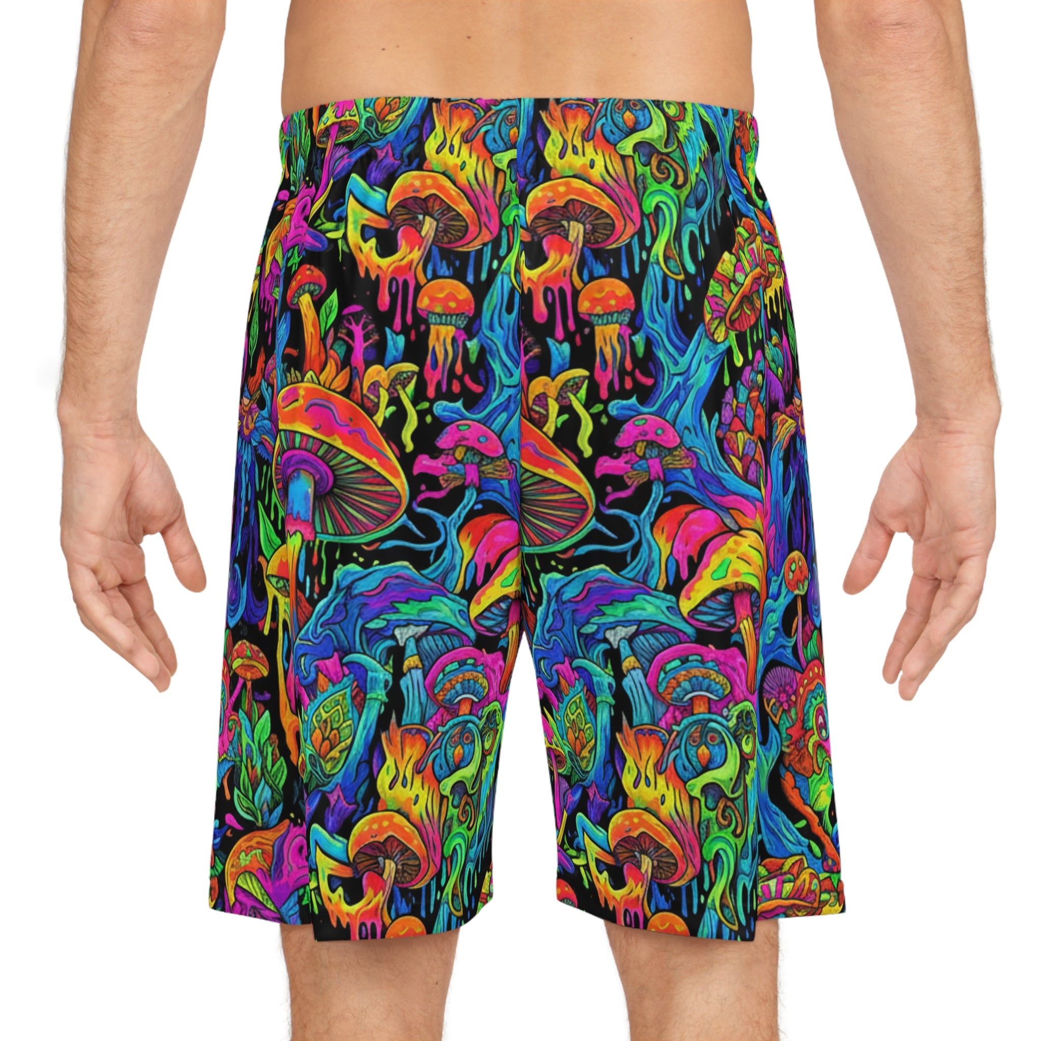 Psychedelic Mushroom Basketball Shorts