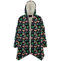 Flamingo Exotic Floral Cloak Hoodie