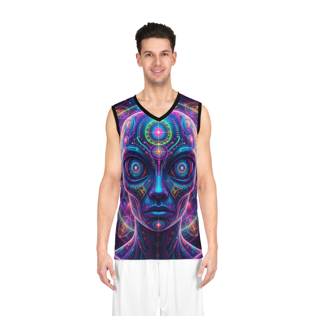 Psychedelic Alien Basketball Jersey