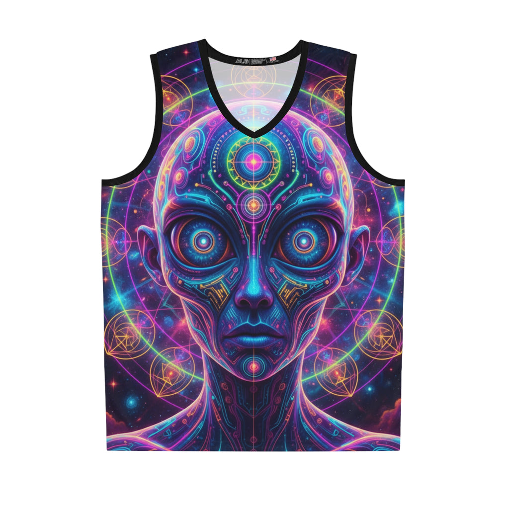 Psychedelic Alien Basketball Jersey