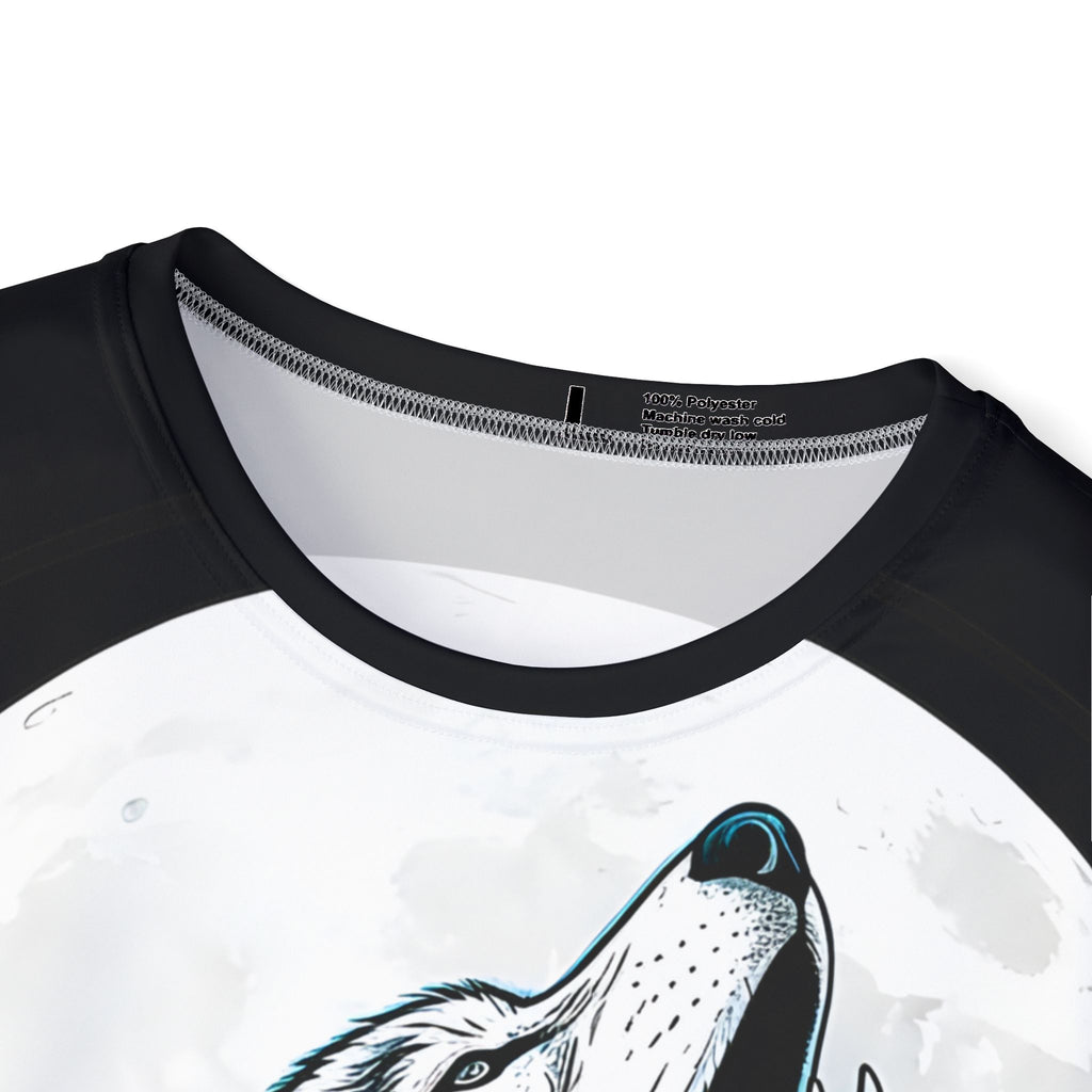Howling Wolf Sports Jersey — Moonlit Wilderness Graphic Tee