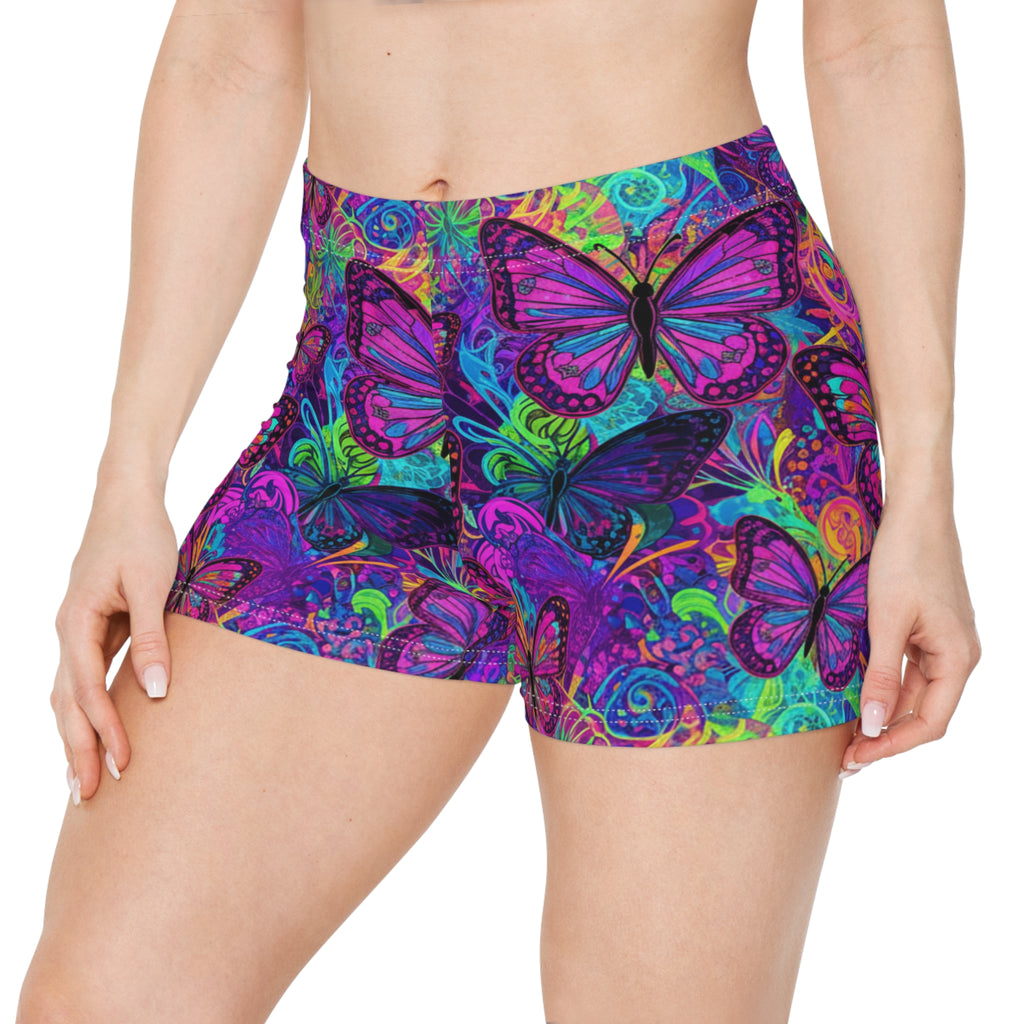 Cosmic Butterfly Collection Women's Fitness & Swim Shorts