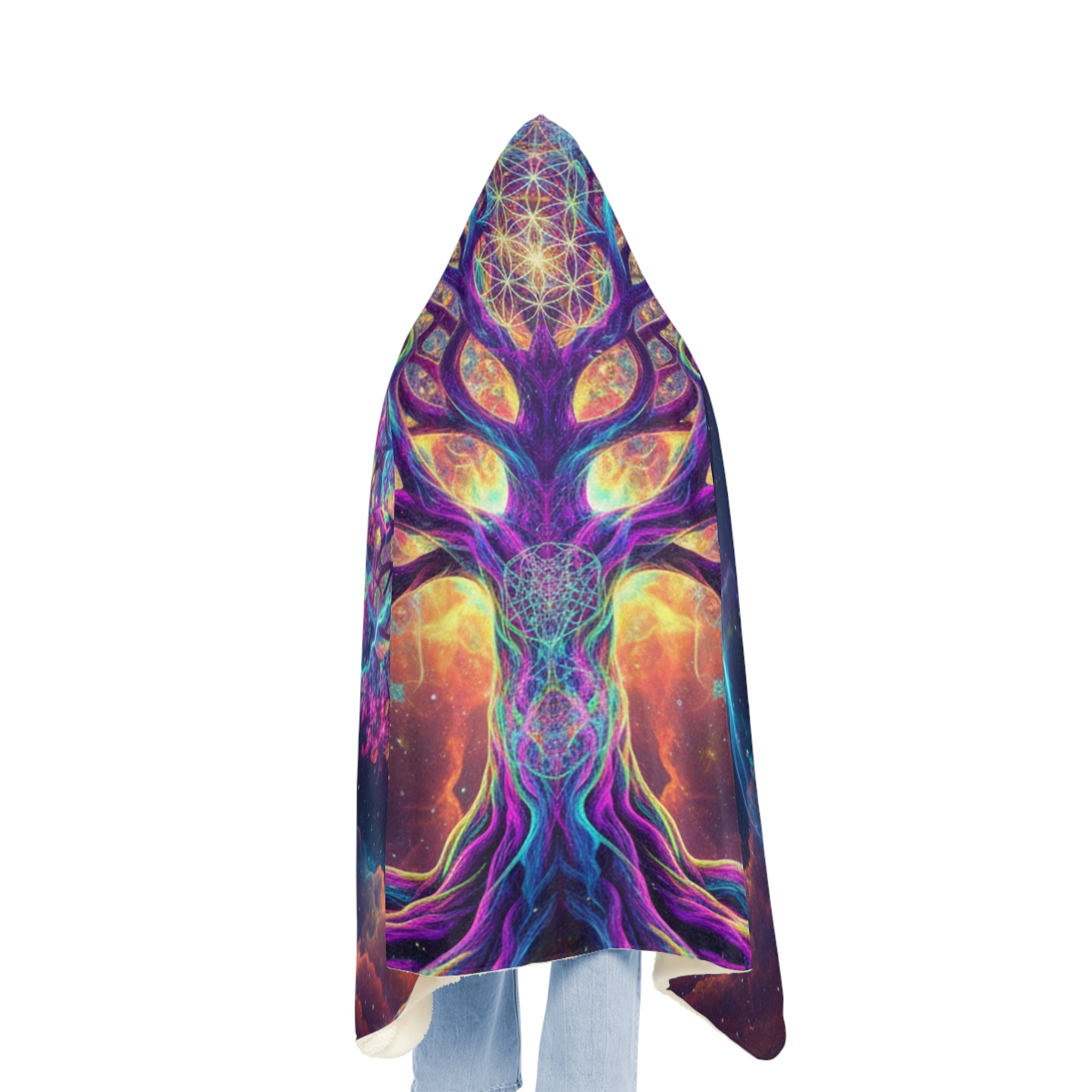 Tree Of Life Hooded Snuggle Blanket