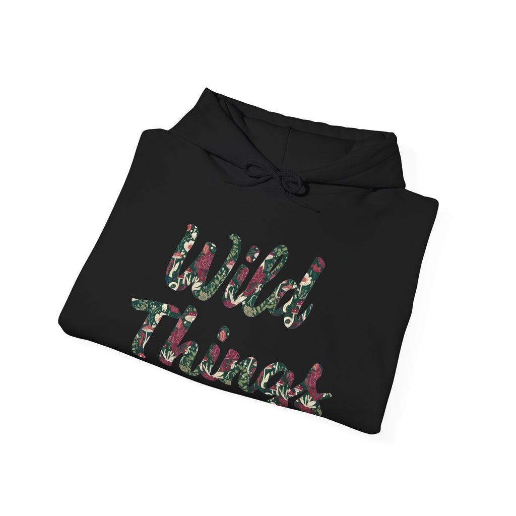 Wild Things Floral Mushroom Hoodie Sweatshirt