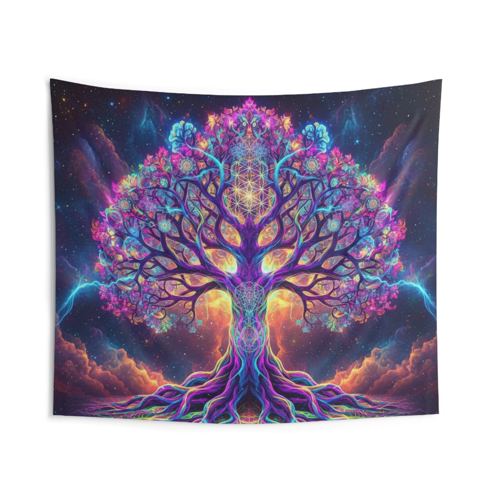 Psychedelic Tree of Life Tapestry