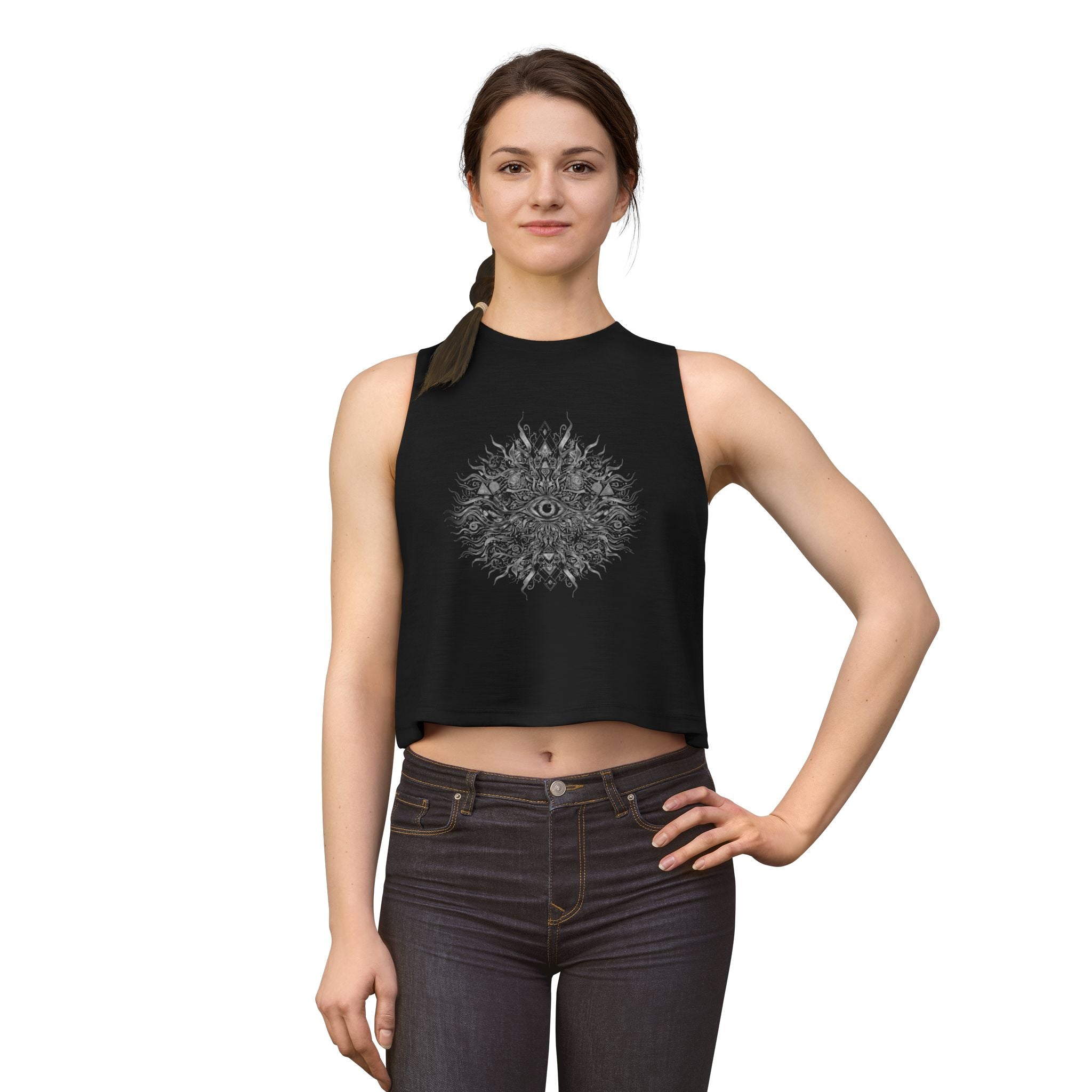 Mystical Eye Mandala Collection Crop Top