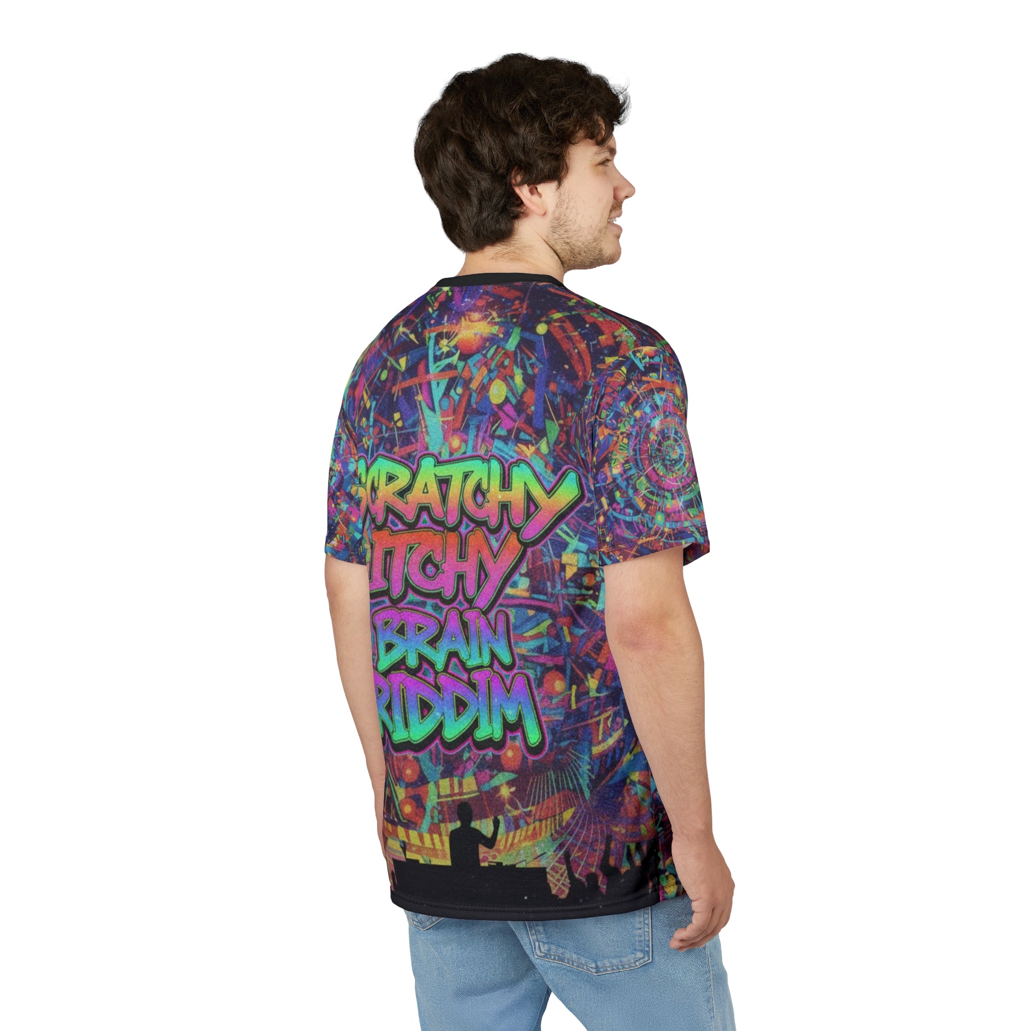 Psychedelic Cosmic Vortex Tee — All-Over Print Graphic Shirt