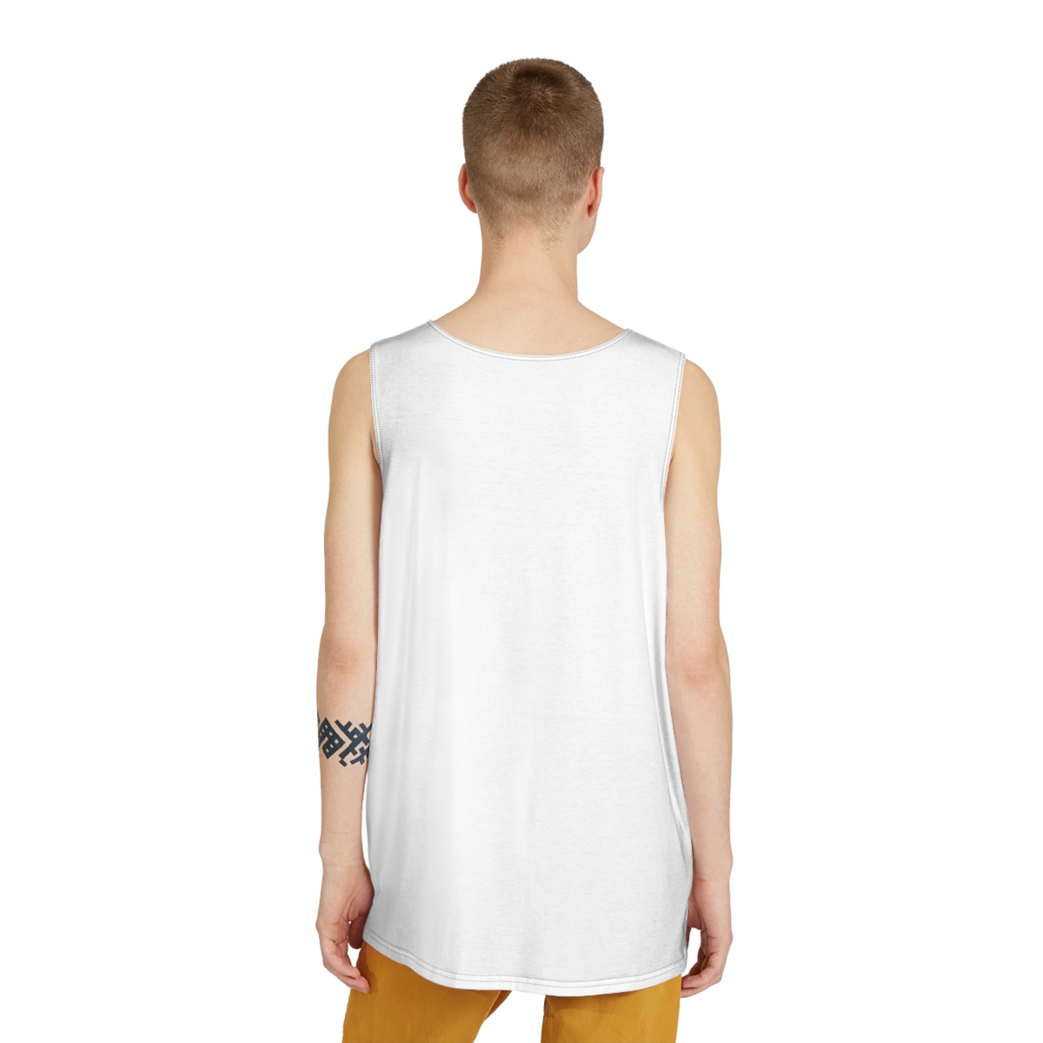 Retro Rainbow Graphic Men’s Tank — “Love Every Story” Casual Summer Muscle Tee