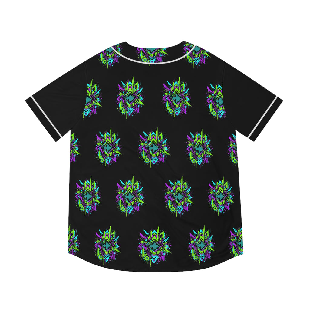 Neon Geometric Riddim Baseball Jersey