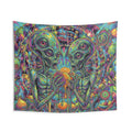 Psychedelic Alien Fruit Drip Tapestry