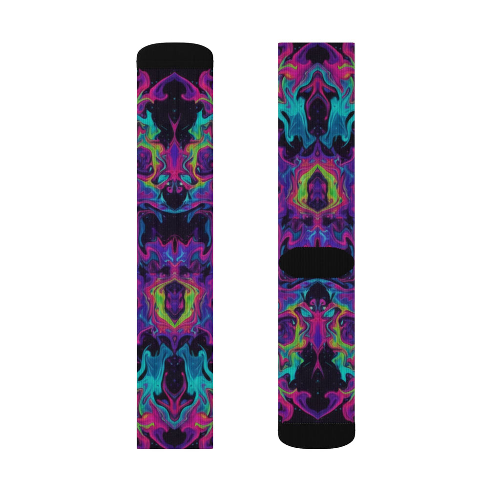 Psychedelic Kaleidoscope Sublimation Socks