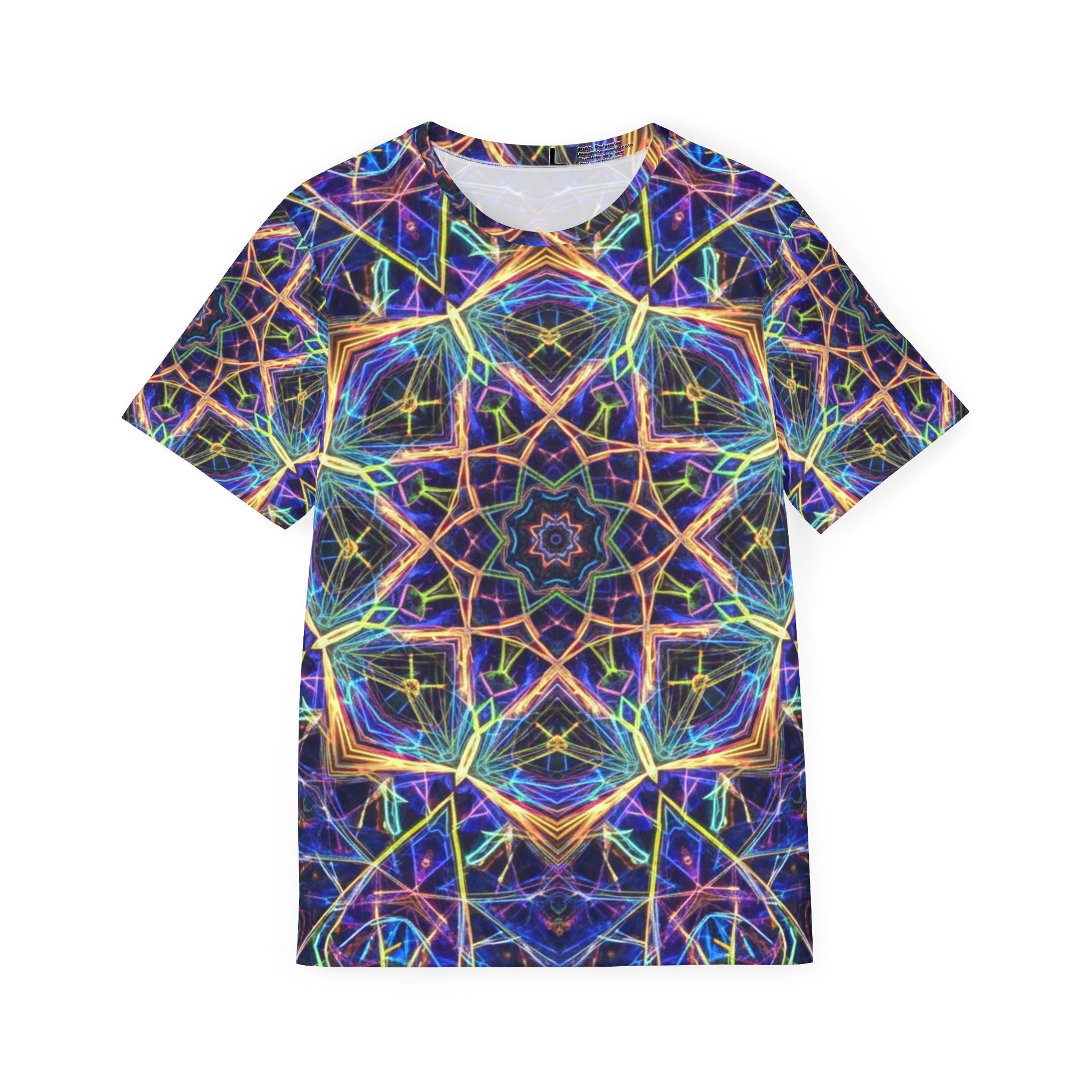 Kaleidoscope Neon All-Over Print Men's Sports Jersey
