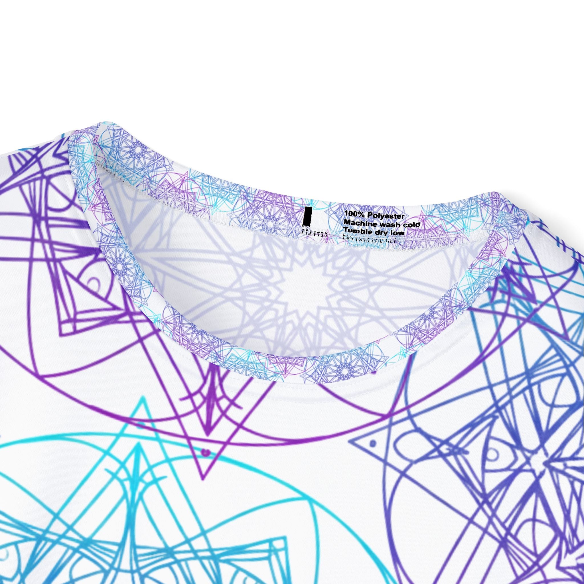 All-Over Print Sports Jersey — Pastel Geometric Mandala Pattern