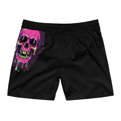 Acid Trip Skull Collection Men's Mid-Length Swim Shorts