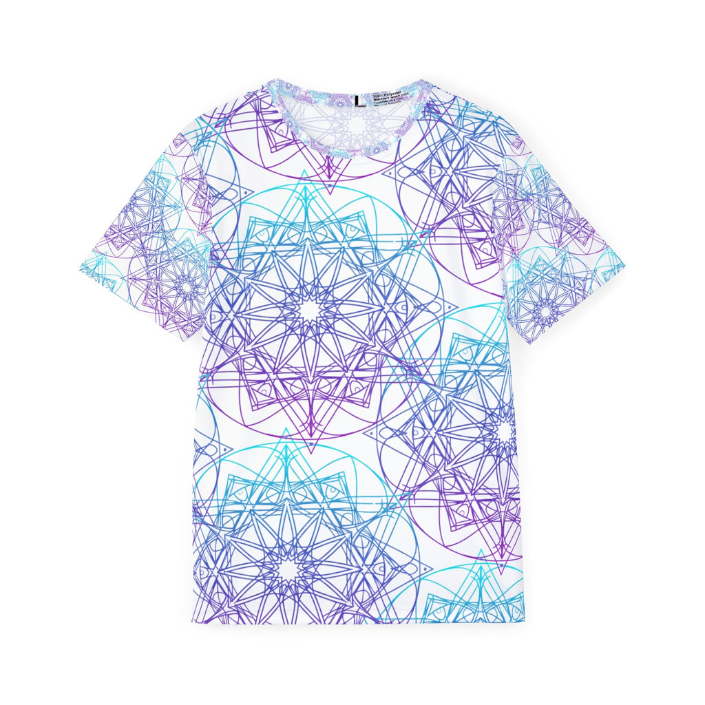 All-Over Print Sports Jersey — Pastel Geometric Mandala Pattern