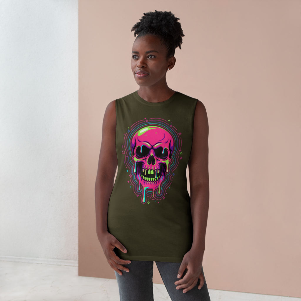 Acid Trip Skull Collection Graphic Muscle Tank