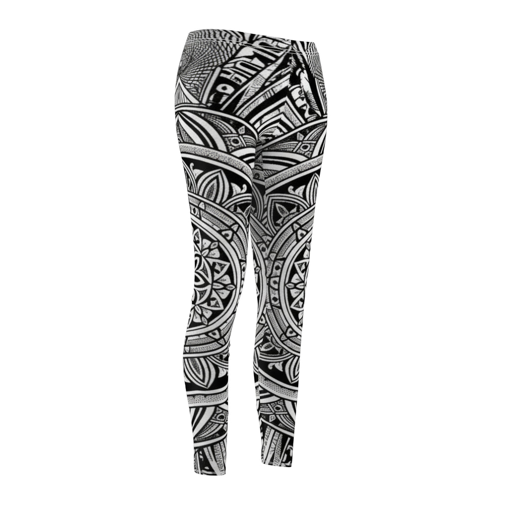 Mandala Black & White Leggings