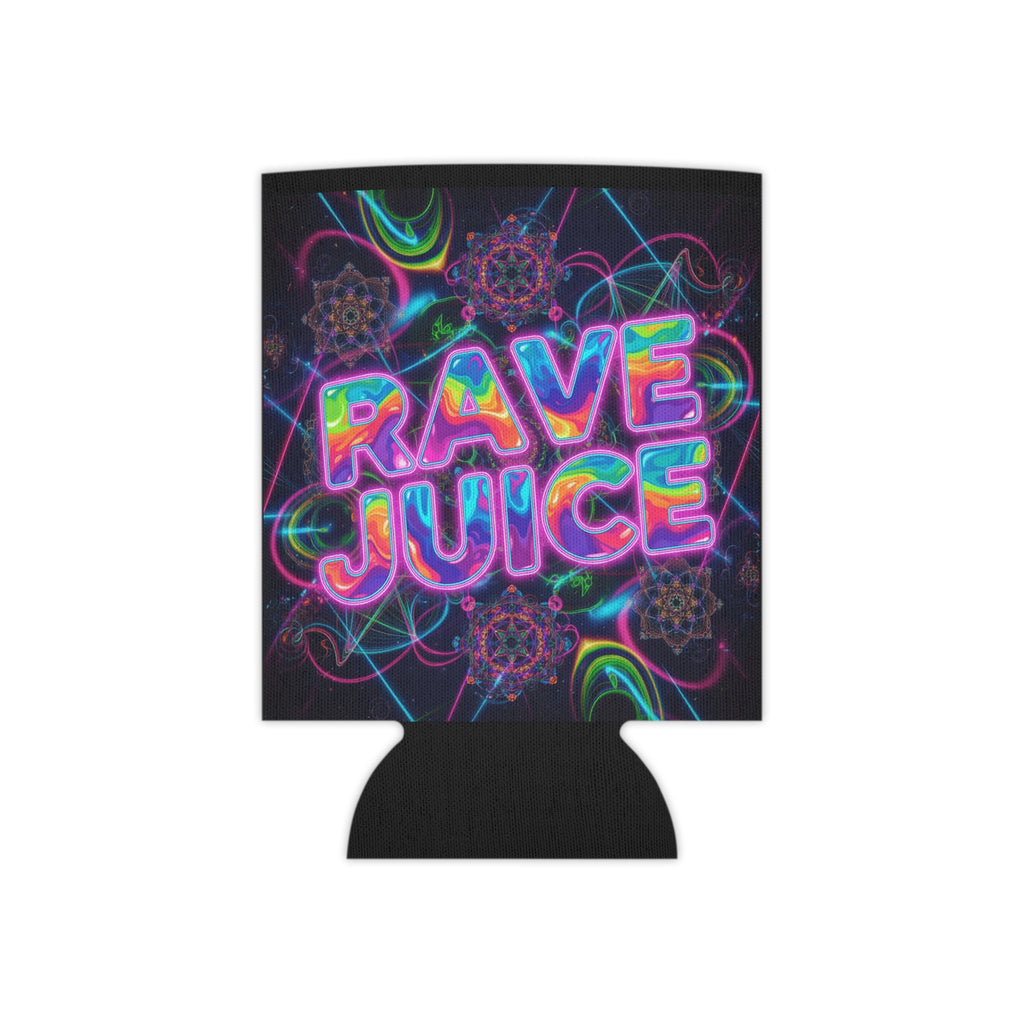 Neon Rave Juice Can Coozie