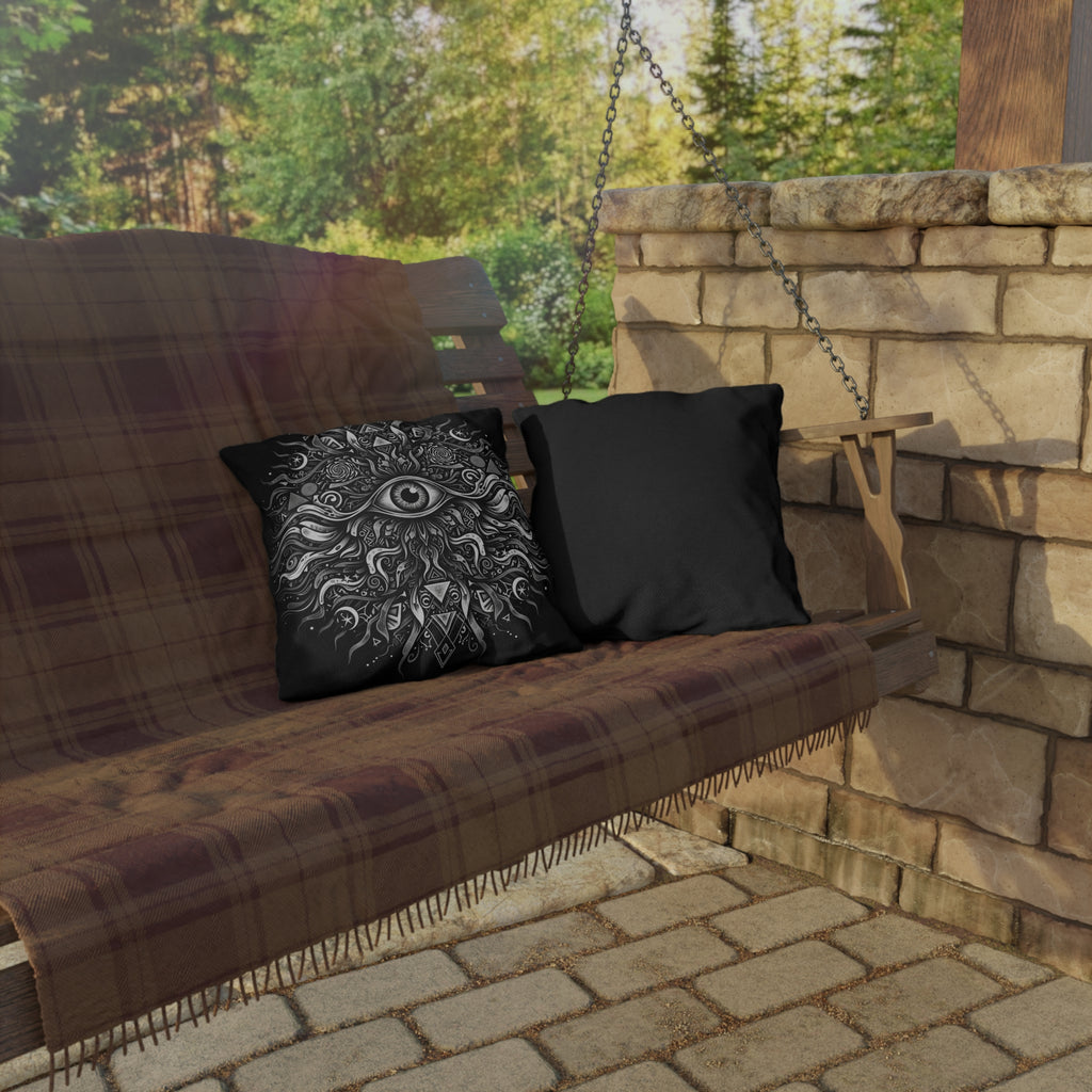 Mystic All-Seeing Eye Outdoor Pillow