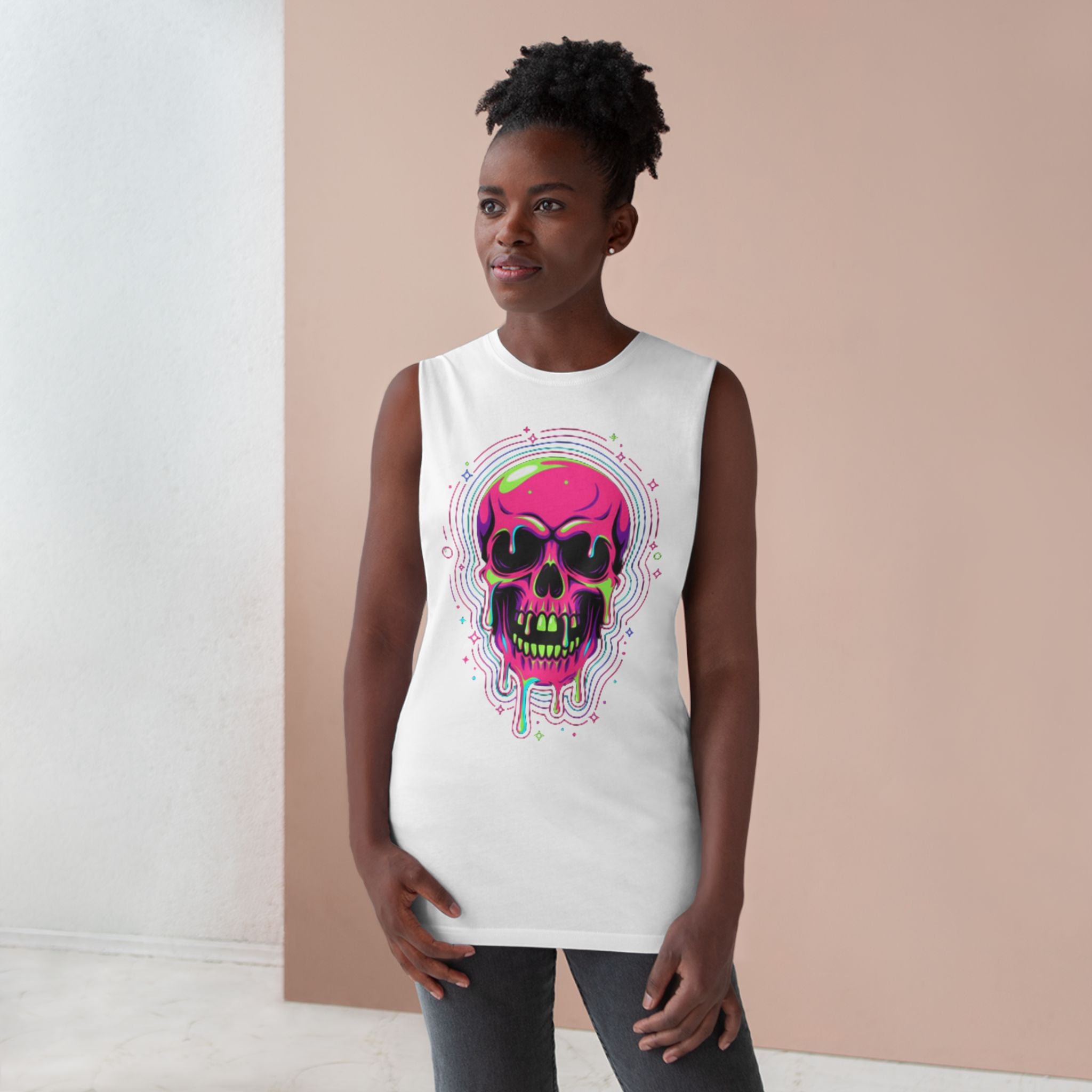 Acid Trip Skull Collection Graphic Muscle Tank