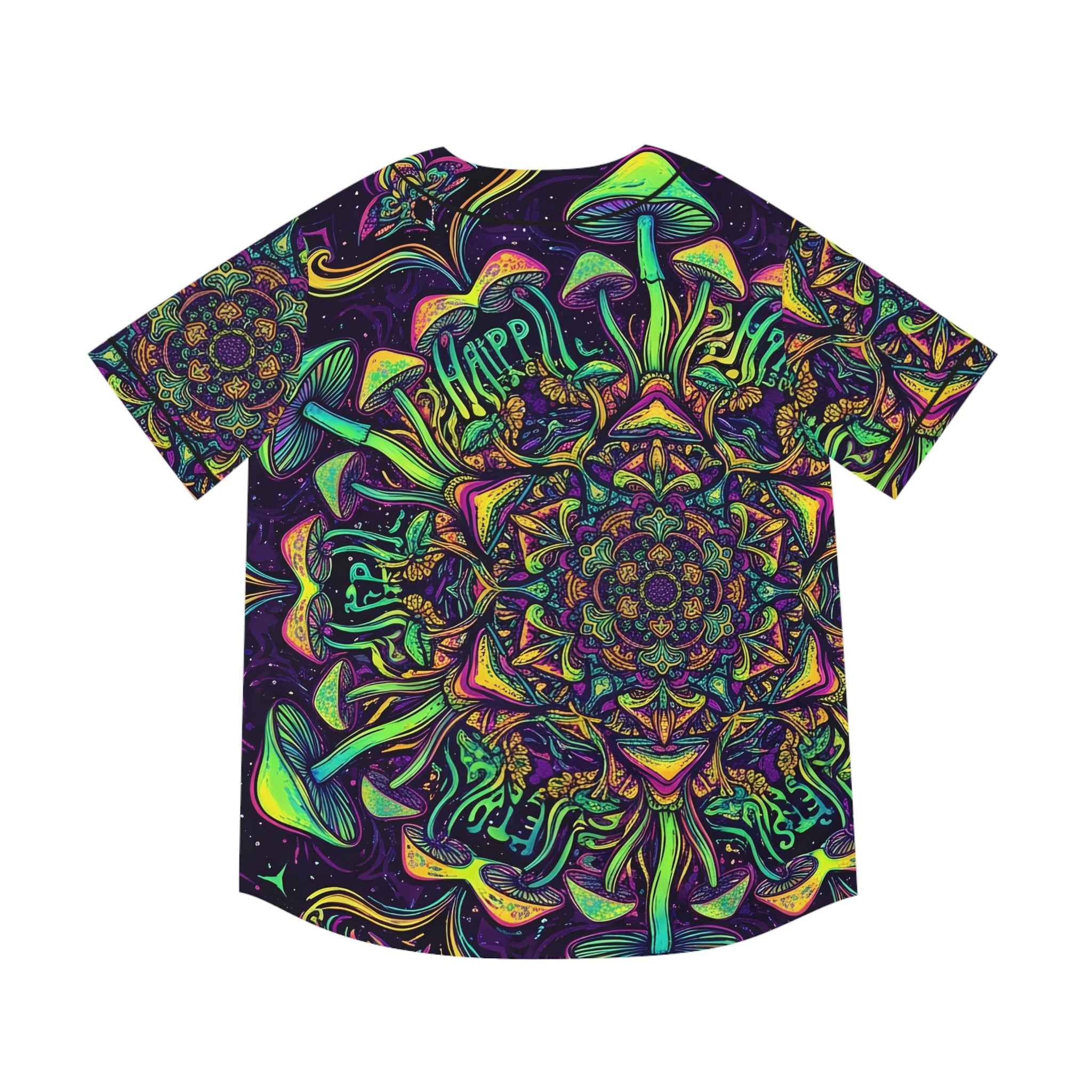 Psychedelic Mushroom Kaleidoscope Baseball Jersey