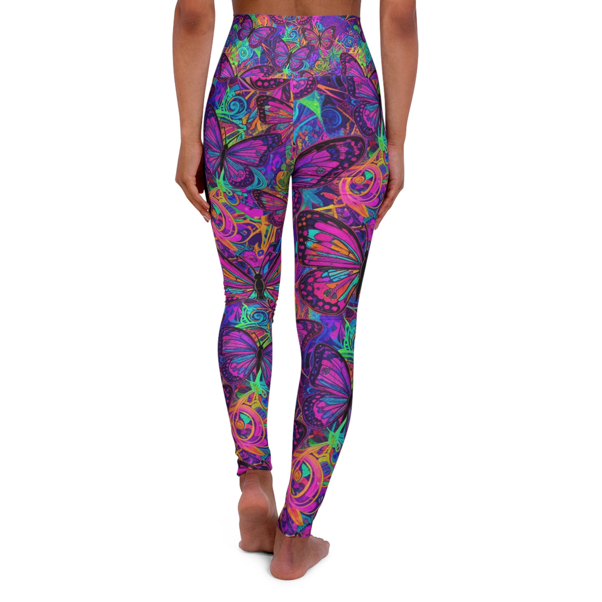 Cosmic Butterfly Collection Boho High-Waist Yoga Leggings