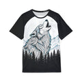 Howling Wolf Sports Jersey — Moonlit Wilderness Graphic Tee