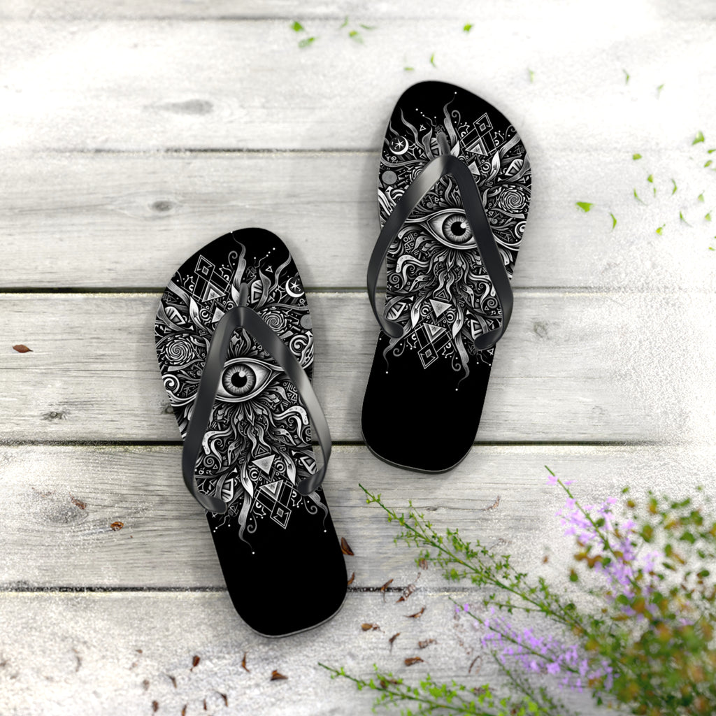 Mystical Eye Mandala Collection Flip Flops