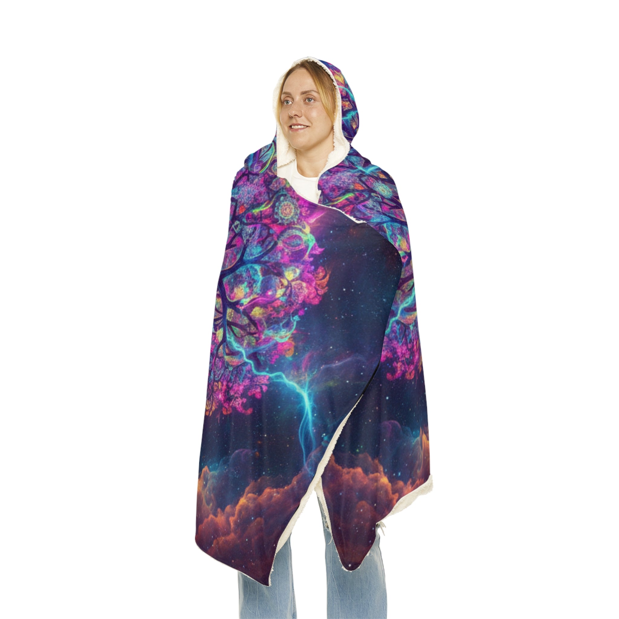 Tree Of Life Hooded Snuggle Blanket
