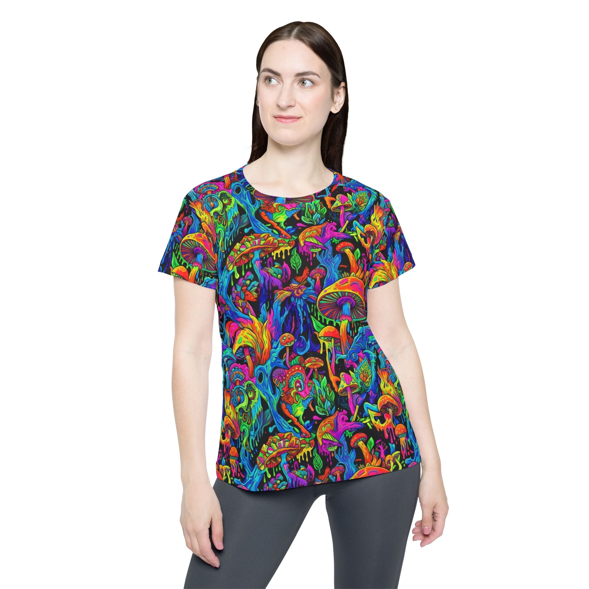 Psychedelic Mushroom All-Over Print Women's Jersey