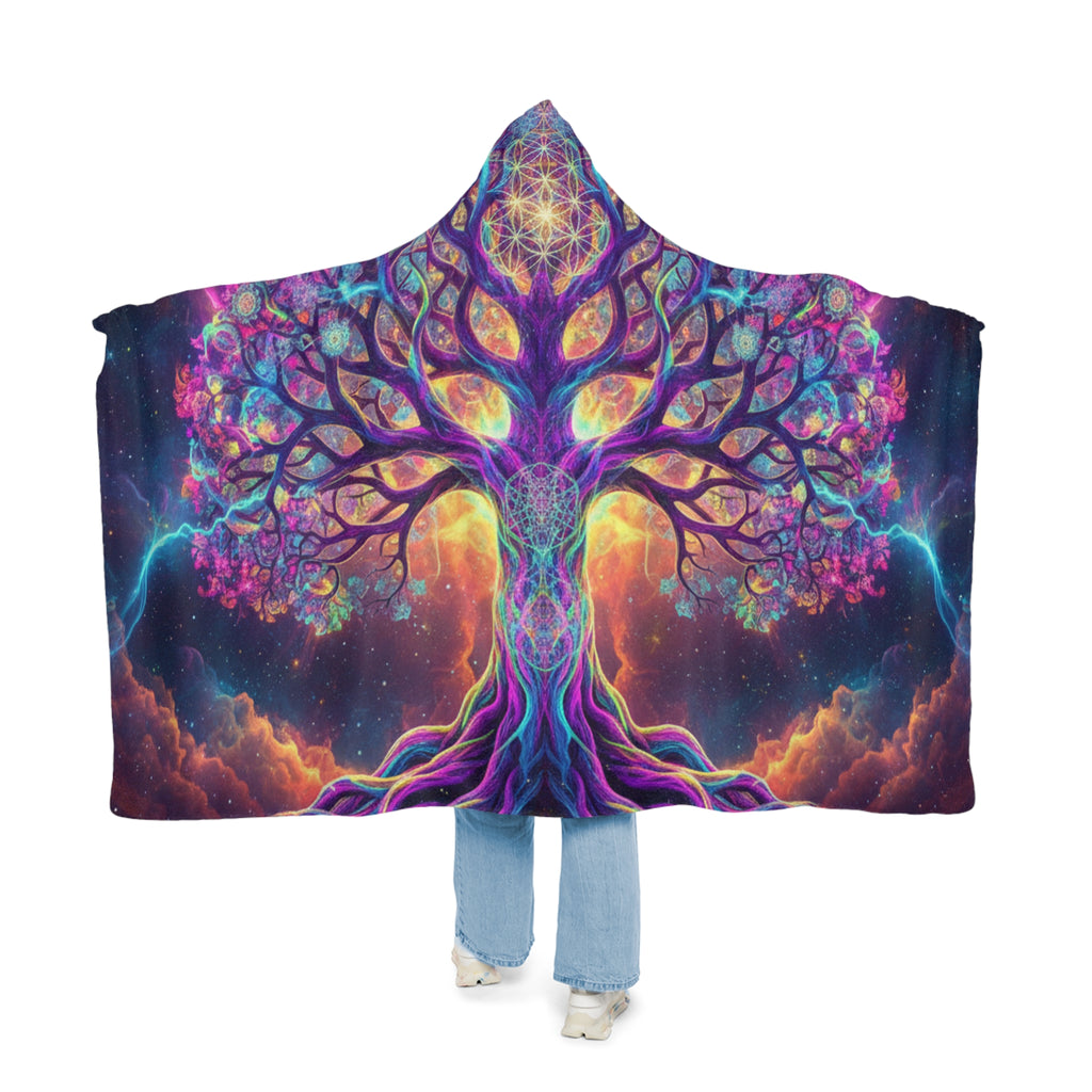 Tree Of Life Hooded Snuggle Blanket