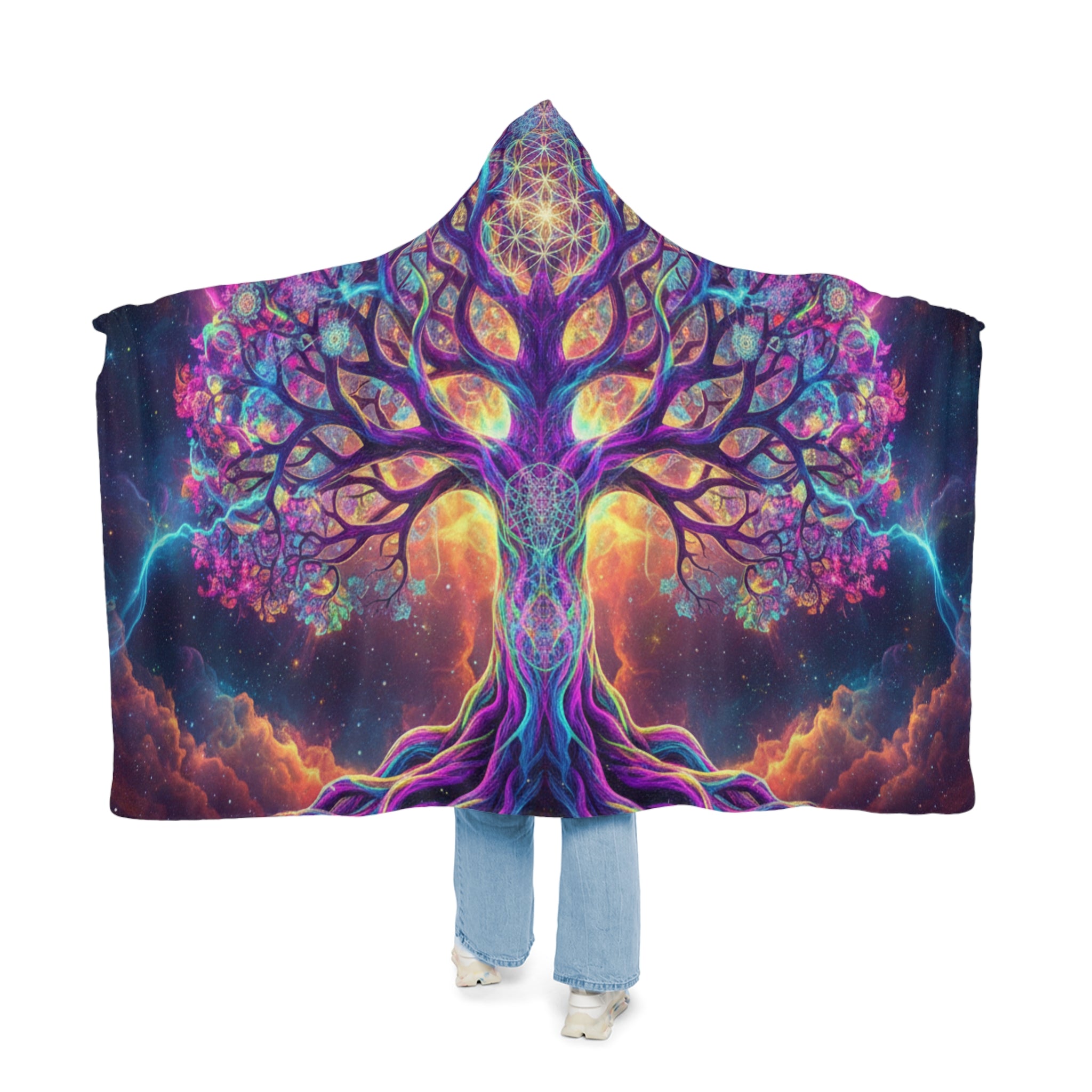 Tree Of Life Hooded Snuggle Blanket